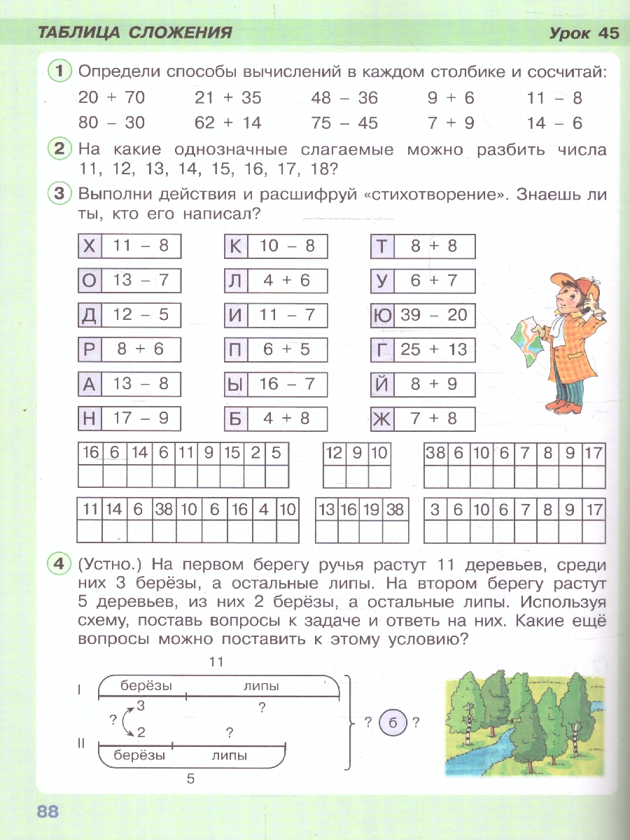 картинка Математика 1 класс. Учебник. В 3-х частях. Ч.3. Углублённый уровень  (Просв.) от магазина Рослит