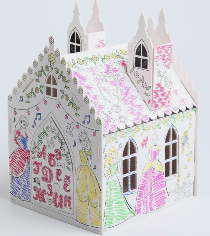 Обложка Набор для творчества Замок раскраска Принцессы, 2 в 1, издательство Буква-Ленд                                         | купить в книжном магазине Рослит