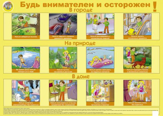 Обложка книги Плакат "Будь внимателен и осторожен", Автор , издательство Маленький гений-Пресс | купить в книжном магазине Рослит