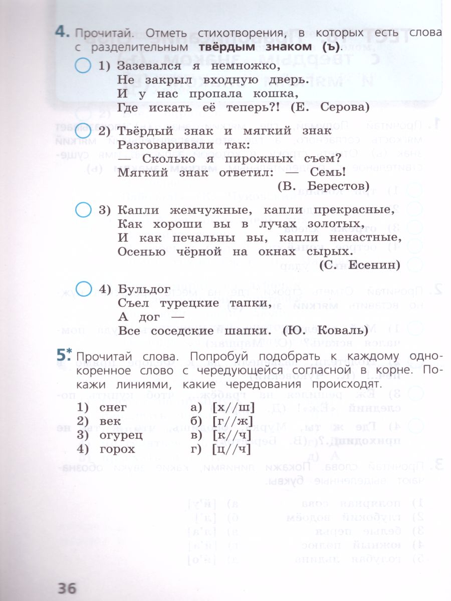 картинка Занадворова Русский язык. Тесты. 4 класс. Школа России от магазина Рослит