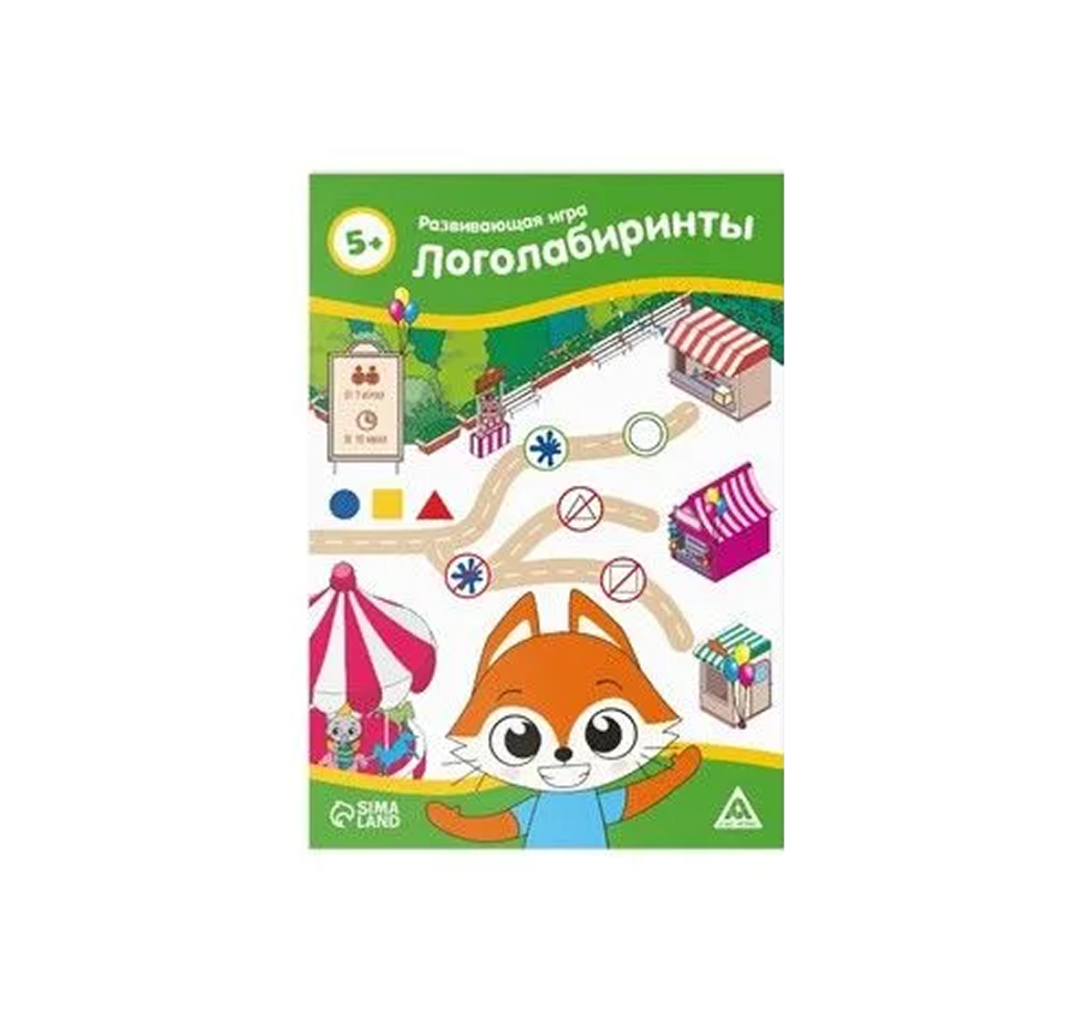 Обложка Развивающая игра "Логолабиринты, издательство Буква-Ленд                                         | купить в книжном магазине Рослит