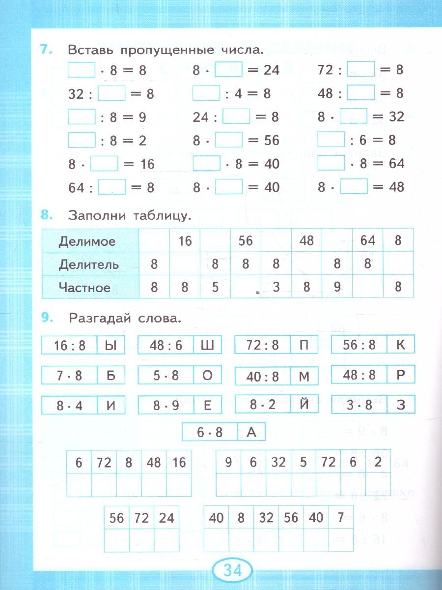 картинка Тренажер по Математике. Табличное умножение 2-3 класс. ФГОС от магазина Рослит