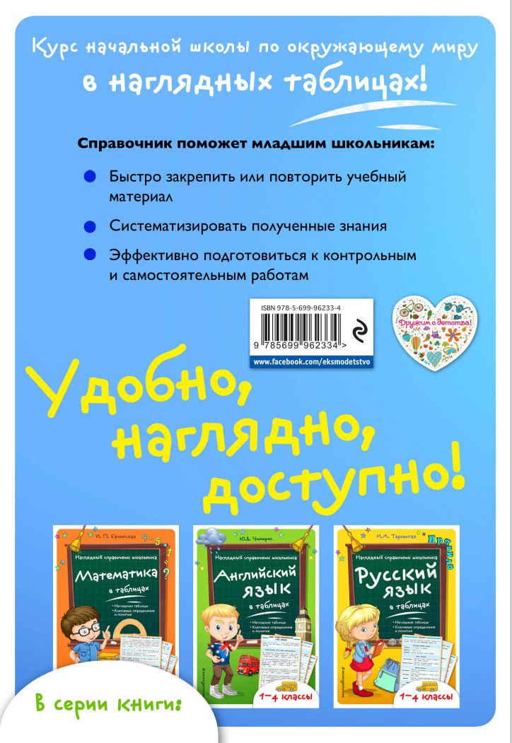Обложка книги Окружающий мир 1-4 классы. Наглядный справочник школьника, Автор Чалая Е.Н., издательство ЭКСМО | купить в книжном магазине Рослит
