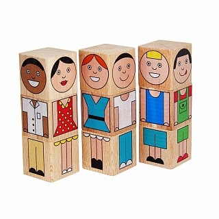 Обложка Кубики Смешные человечки, издательство Краснокамская игрушка | купить в книжном магазине Рослит