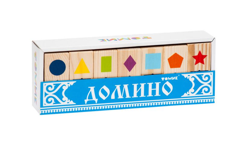 Обложка Домино "Геометрические фигуры", издательство Томик | купить в книжном магазине Рослит