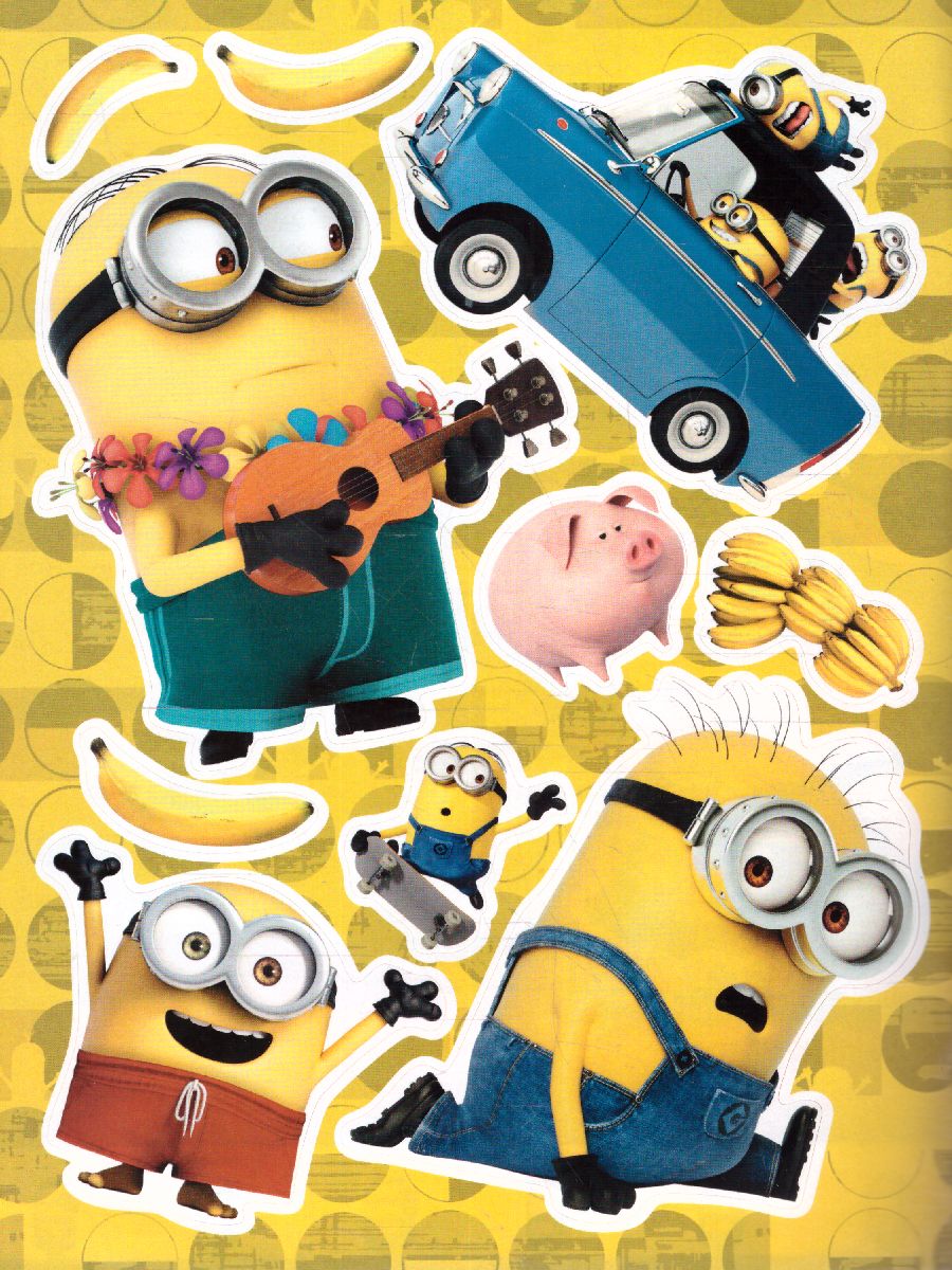 Обложка Миньоны. Многоразовые наклейки (Грю)иньоны, издательство АСТ | купить в книжном магазине Рослит