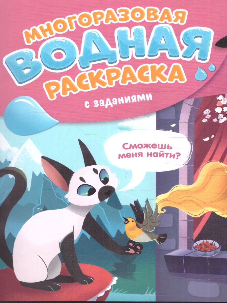 Обложка Многоразовая водная раскраска с заданиями. Принцесса. Серия: Раскрась и узнай , издательство ГЕОДОМ | купить в книжном магазине Рослит
