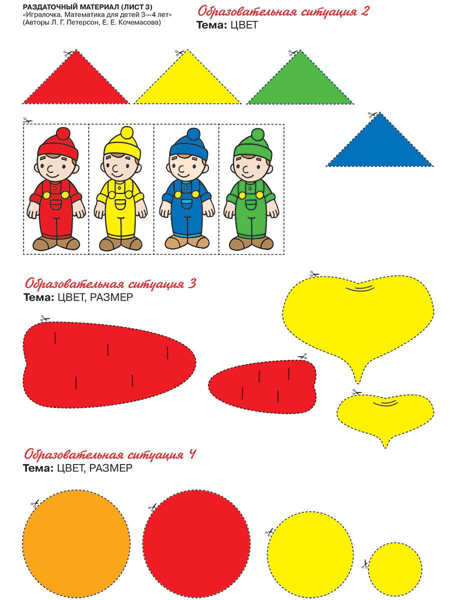 Обложка книги Математика для детей 3-4 лет. Игралочка. Раздаточный материал, Автор Петерсон Л.Г. Кочемасова Е.Е., издательство Просвещение/Союз                                   | купить в книжном магазине Рослит