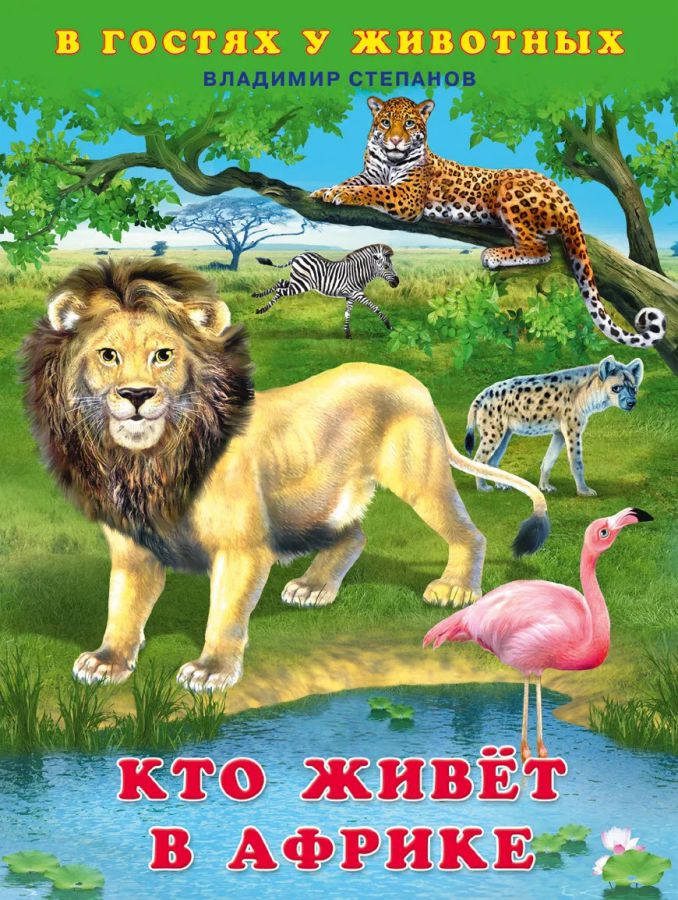Обложка В гостях у животных. Кто живет в Африке, издательство Фламинго | купить в книжном магазине Рослит