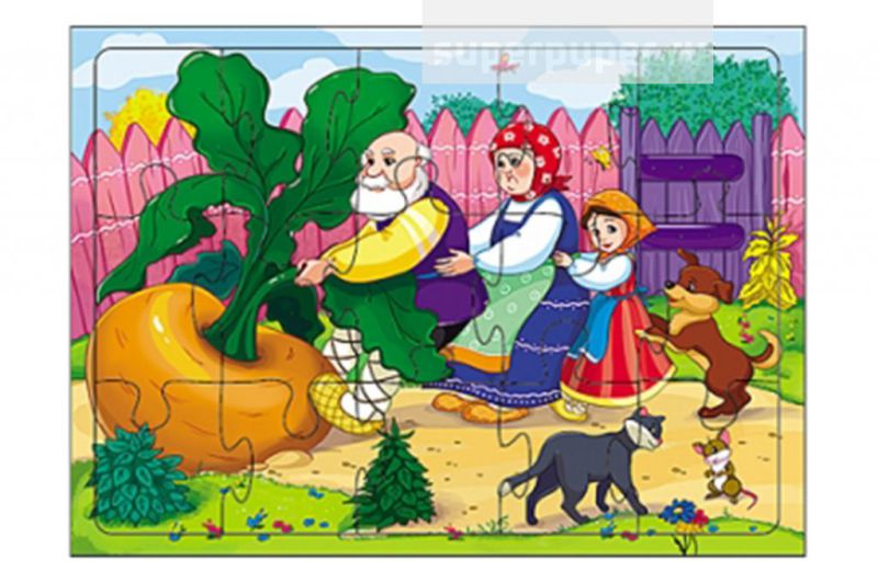 Обложка Пазл-рамка. 15 элементов. Репка, издательство Проф-пресс | купить в книжном магазине Рослит