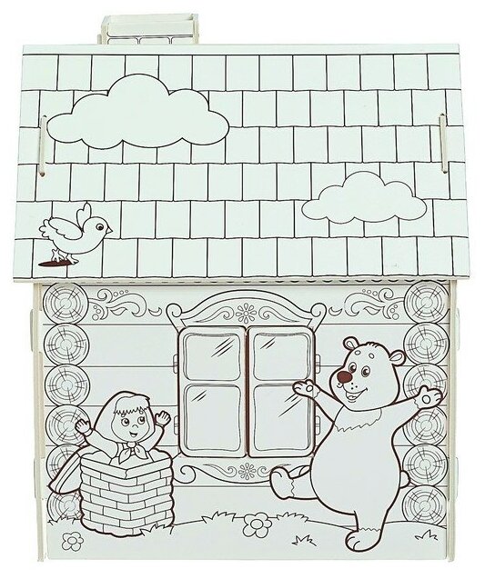 Обложка Домик раскраска Маша и медведь 3 в 1, ZABIAKA, издательство Буква-Ленд                                         | купить в книжном магазине Рослит