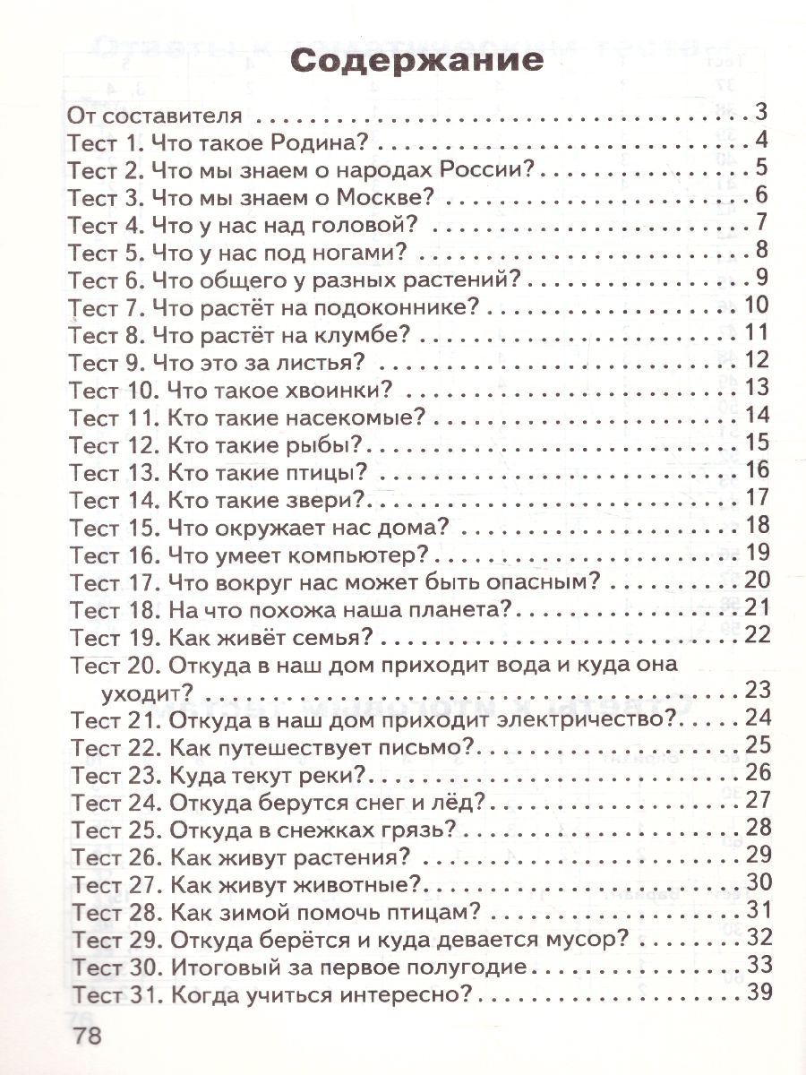 Обложка книги Окружающий мир 1 класс. Контрольно-измерительные материалы. ФГОС, Автор Яценко И.Ф., издательство Вако | купить в книжном магазине Рослит