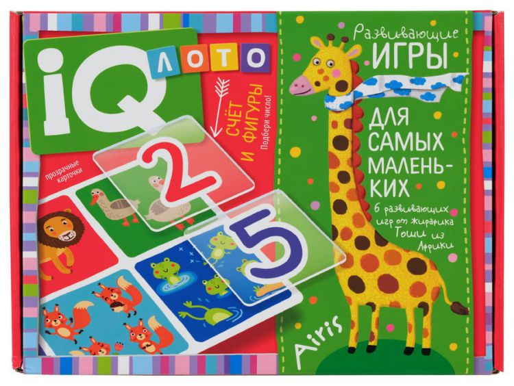 Обложка книги Пластиковое лото для малышей. Счёт и фигуры. Подбери число, Автор Куликова Е.Н., издательство Айрис | купить в книжном магазине Рослит