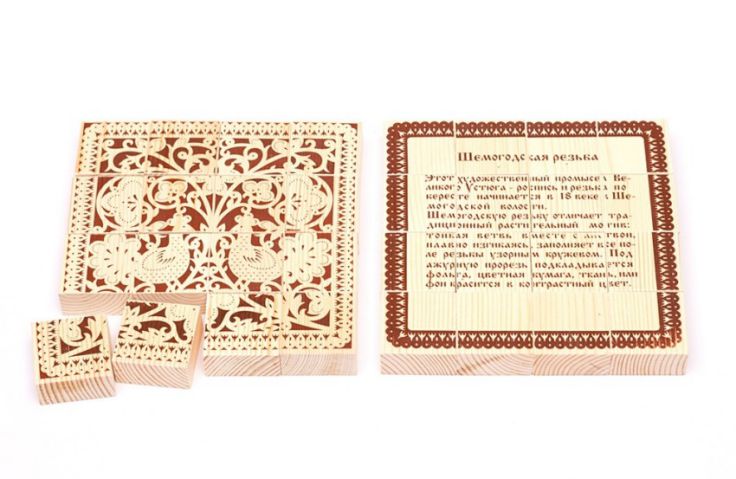 Обложка Пазлы "Шемогодская Резьба" 16д (Томик), издательство Томик | купить в книжном магазине Рослит