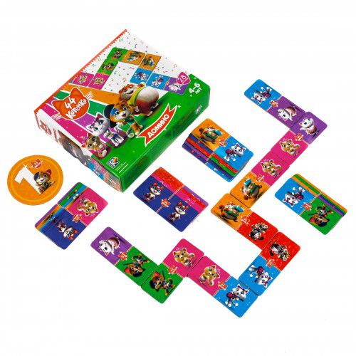 Обложка Игра настольная 44 Котенка "Домино" (Я РАСТУ ТОЙЗ), издательство Я РАСТУ ТОЙЗ | купить в книжном магазине Рослит