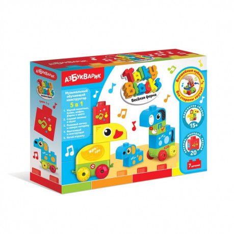 Обложка Веселая ферма (Talky Blocks) (Азбукварик), издательство Азбукварик | купить в книжном магазине Рослит