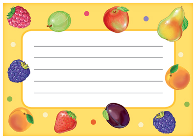 Обложка книги Наклейка на тетрадь (с фруктами), Автор ШН-12813, издательство Сфера | купить в книжном магазине Рослит