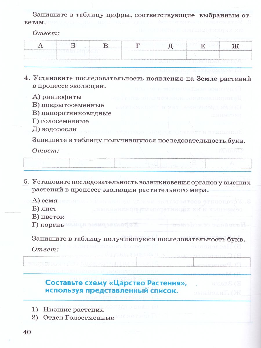Обложка книги Биология 6 класс. Растения. Контрольно-проверочные работы по учебнику Пономаревой И.Н., Автор Бодрова Н.Ф., издательство ТЦУ | купить в книжном магазине Рослит