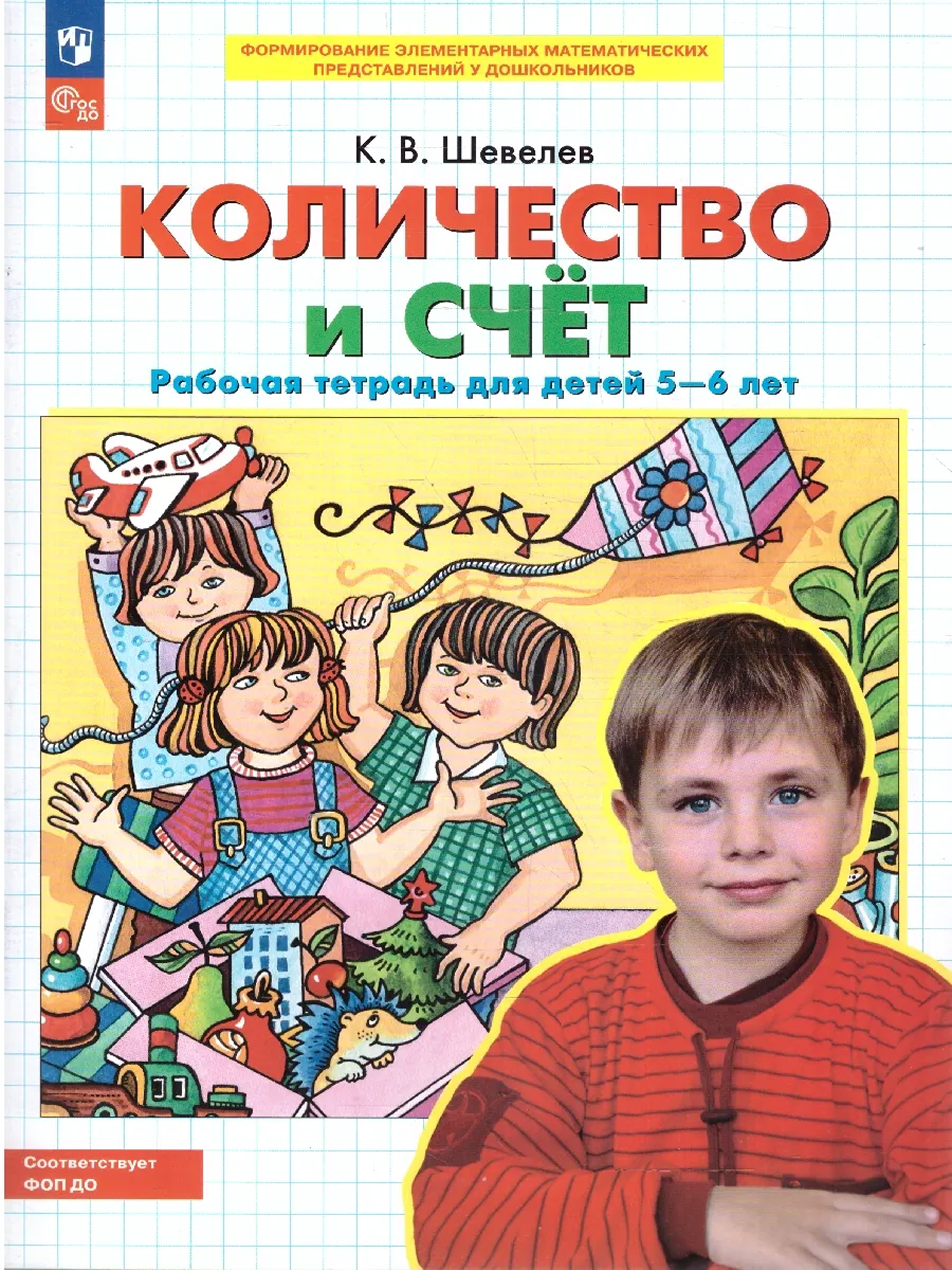 Обложка книги Количество и счет для детей 5-6 лет. Рабочая тетрадь, Автор Шевелев К.В., издательство Просвещение/Союз                                   | купить в книжном магазине Рослит