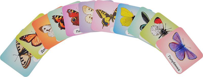 Обложка книги Бабочки: 12 карточек для занятий с детьми, Автор Н-241, издательство Учитель | купить в книжном магазине Рослит