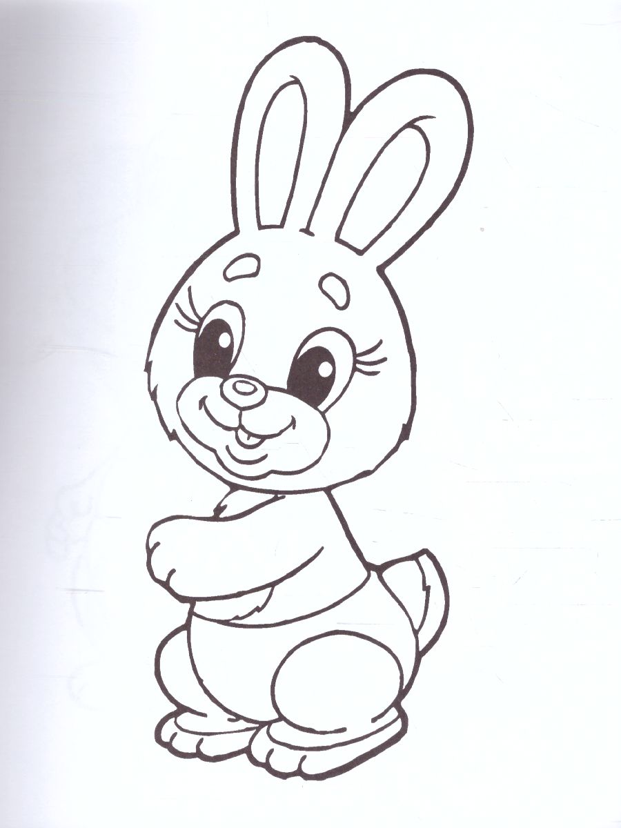 Обложка книги Зайка А5/Первая раскраска малыша, Автор , издательство Интерпрессервис | купить в книжном магазине Рослит