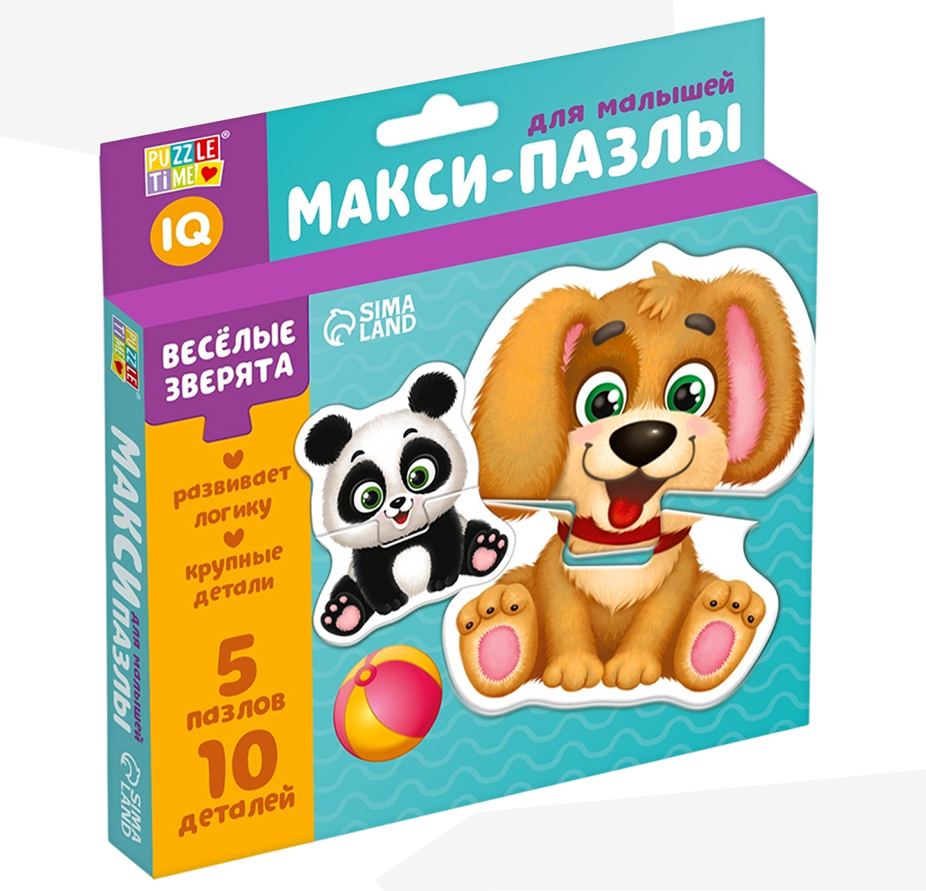 Обложка Макси-пазлы для малышей. Весёлые зверята, издательство Буква-Ленд                                         | купить в книжном магазине Рослит