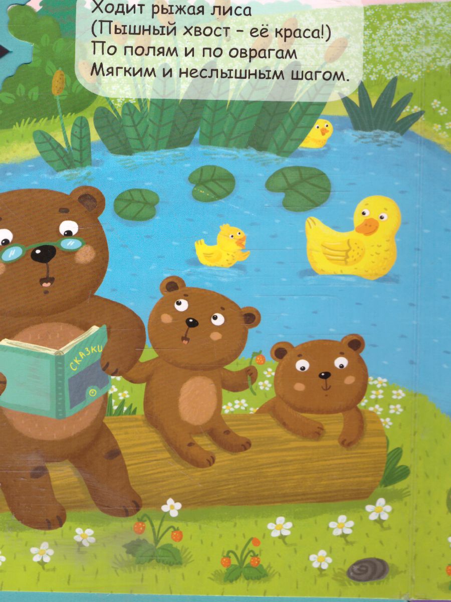 Обложка Мягкая книжка с пазлами. В нашем лесу. EVA. 20х24 см., издательство ГЕОДОМ | купить в книжном магазине Рослит