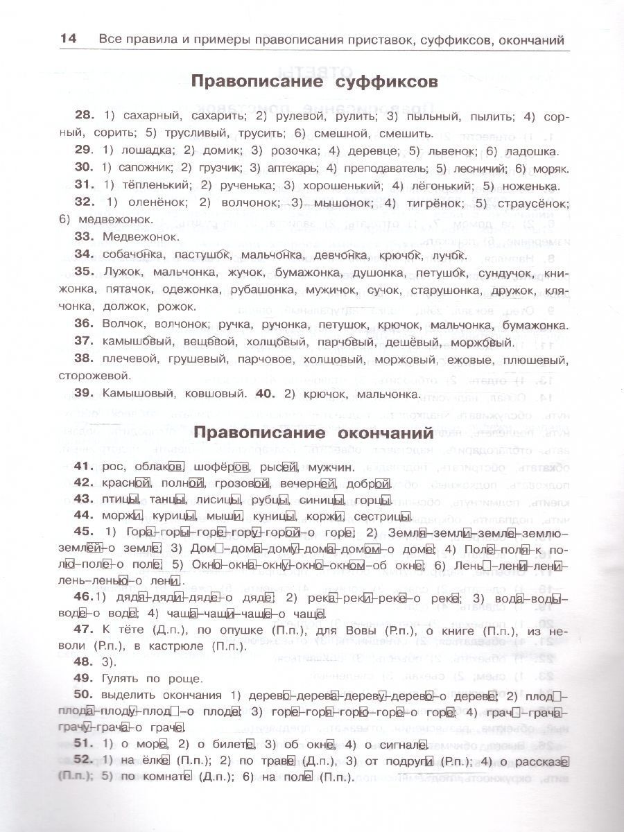 Обложка книги Русский язык 1-2 класс. Все правила и примеры правописания приставок, суффиксов, окончаний, Автор Сорокина С. П., издательство АСТ | купить в книжном магазине Рослит