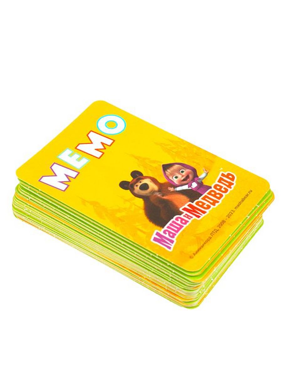 Обложка Маша и медведь. МЕМО. Карточная игра. Тренируем память, издательство Умные игры                                         | купить в книжном магазине Рослит