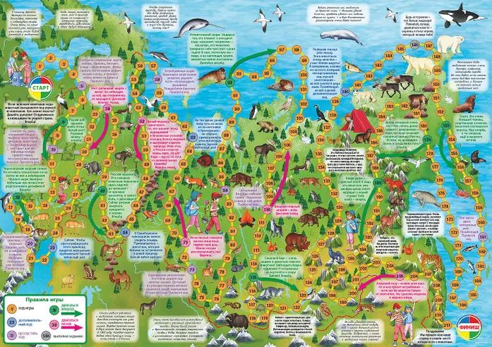 Обложка книги Настольная игра "Играем всей семьей". Животный мир России, Автор , издательство РУЗ Ко | купить в книжном магазине Рослит