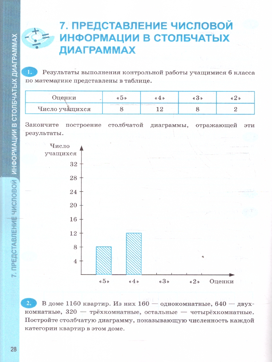Обложка книги Математика 5 класс. Рабочая тетрадь к учебнику Виленкина. Часть 1. ФГОС Новый, Автор Ерина Т. М., издательство Экзамен | купить в книжном магазине Рослит