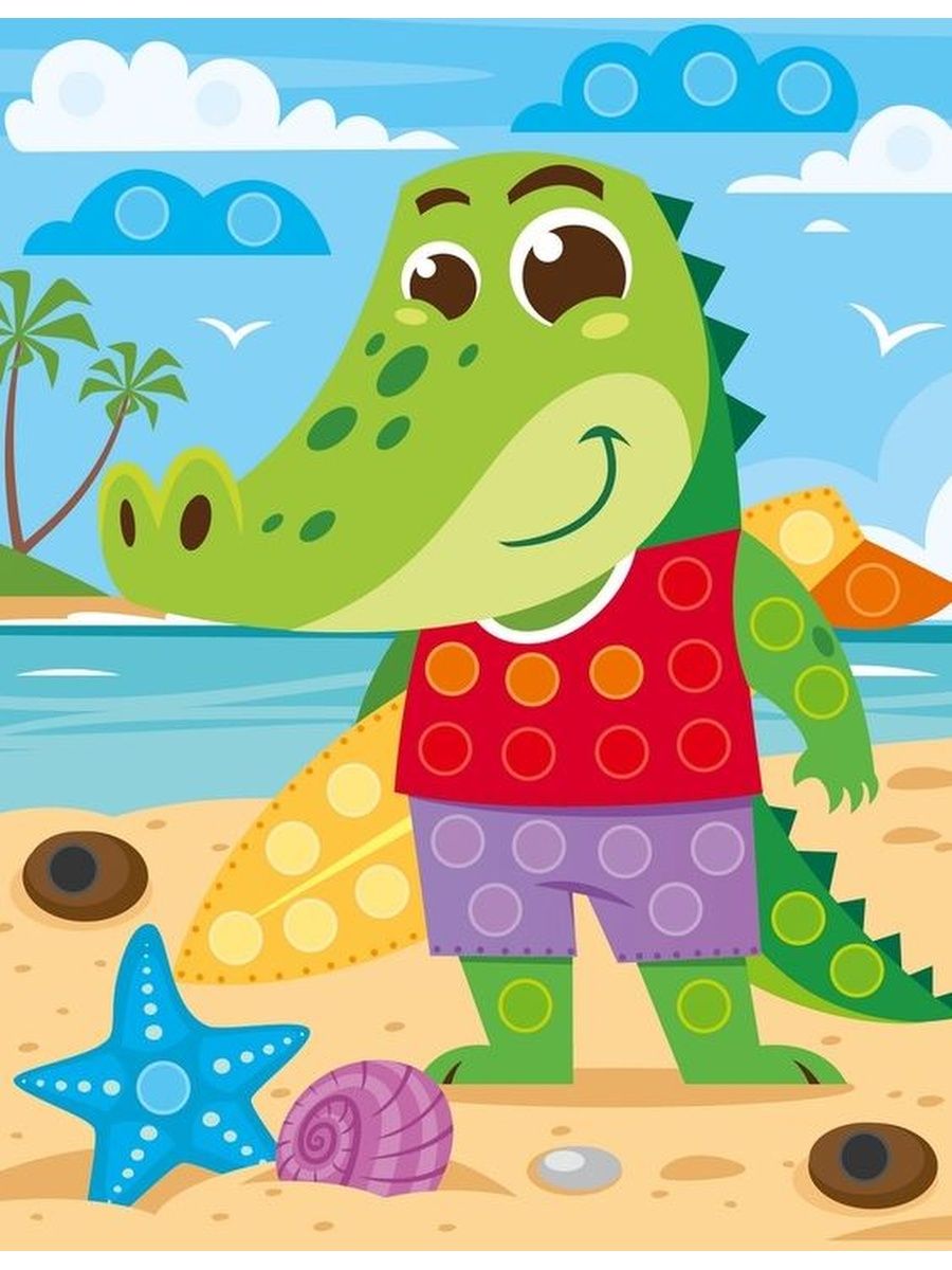 Обложка Аппликация из пуговиц "На море" (конверт) (Десятое королевство), издательство Десятое королевство | купить в книжном магазине Рослит