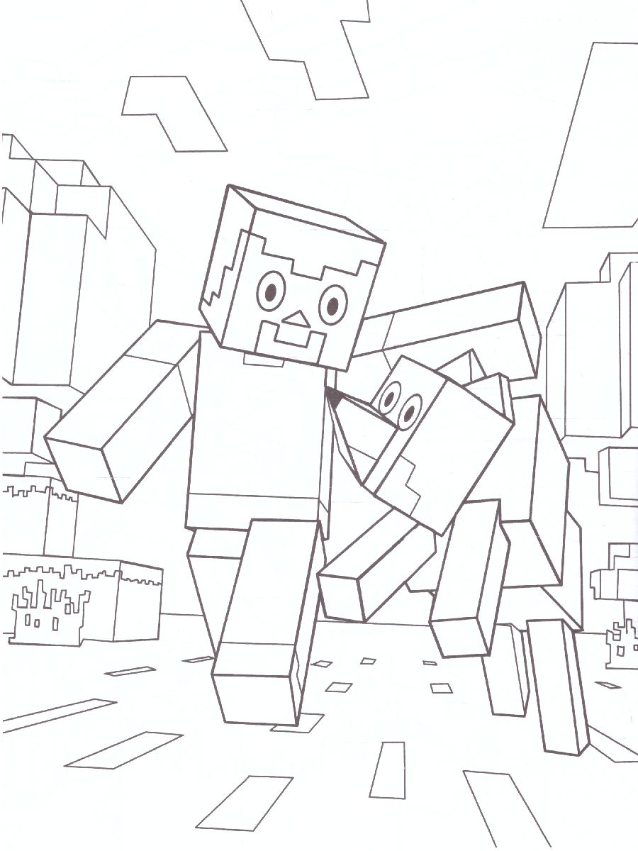 Обложка Крутая раскраска для фанатов Minecraft /ЛюбимГерои, издательство АСТ | купить в книжном магазине Рослит