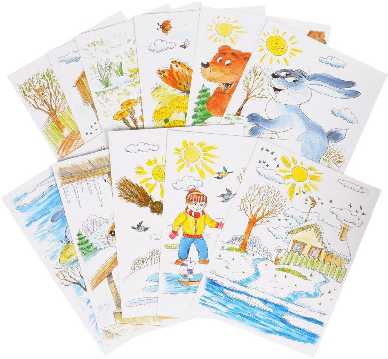 Обложка книги Беседы с ребенком. Весна. 12 карточек с заданиями А5, Автор Шипунова В.А., издательство Сфера | купить в книжном магазине Рослит