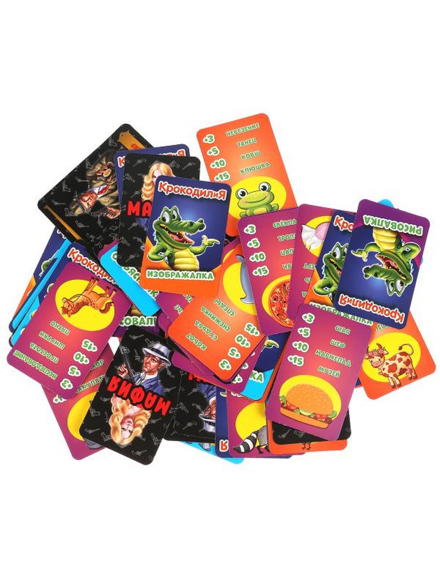 Обложка Карточная игра 2 в 1. Крокодилия, мафия, издательство Умные игры                                         | купить в книжном магазине Рослит