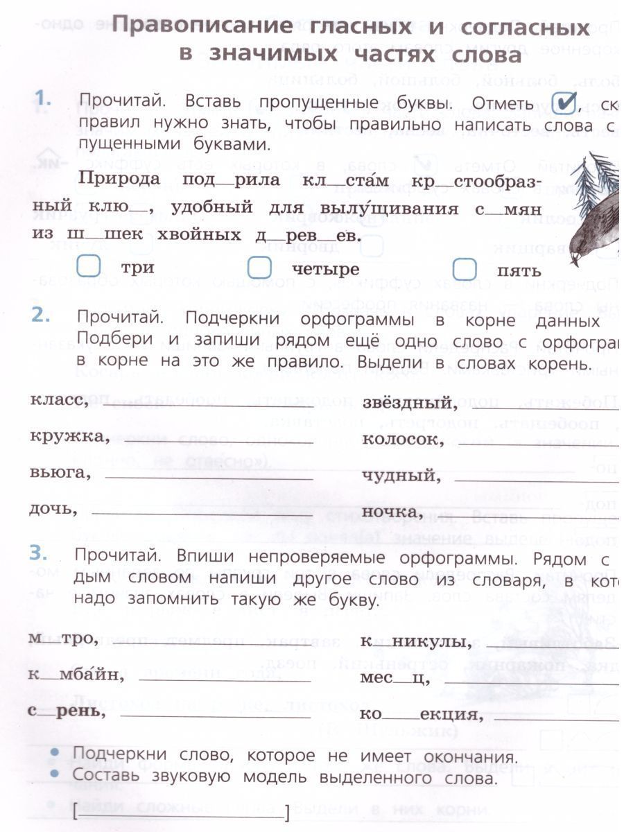 Обложка книги Русский язык 4 класс. Проверочные работы. УМК "Школа России", Автор Канакина В.П., издательство Просвещение | купить в книжном магазине Рослит