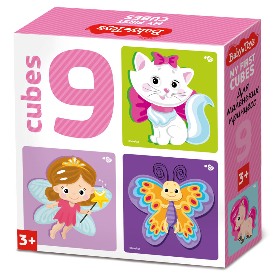 Обложка Кубики "Для маленьких принцесс" (без обклейки) 9 шт BABY TOYS, издательство Десятое королевство | купить в книжном магазине Рослит