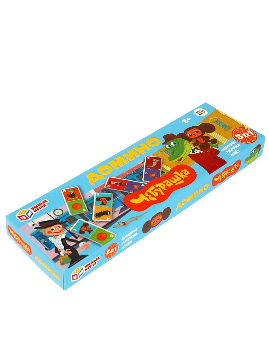 Обложка Домино. Союзмультфильм. Чебурашка., издательство Умные игры                                         | купить в книжном магазине Рослит