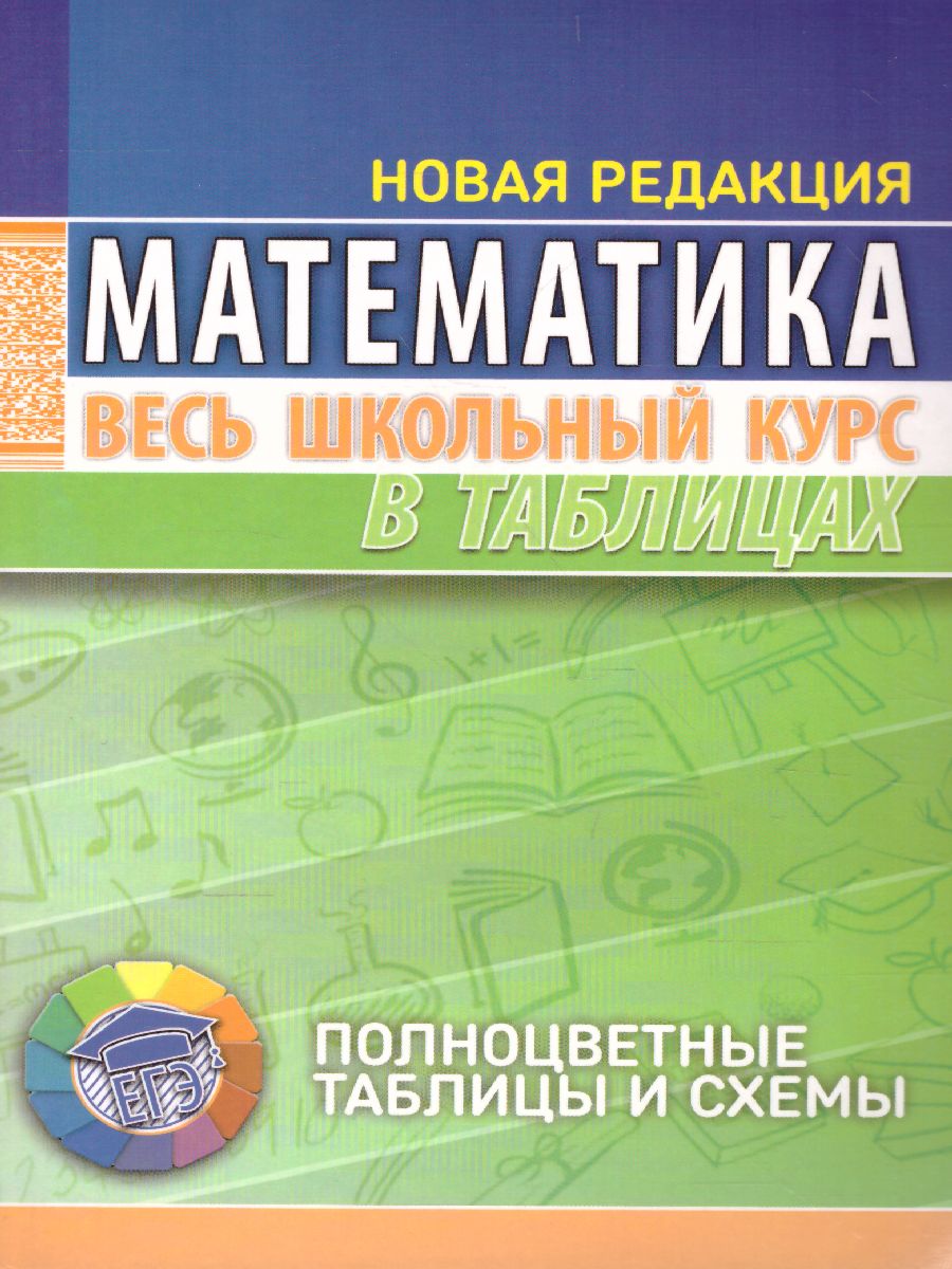 Обложка книги Математика. Весь школьный курс в таблицах, Автор Степанова Т.С., издательство Кузьма                                             | купить в книжном магазине Рослит