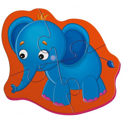 Обложка Мягкие магнитные Baby puzzle "Слоник и зебрик" (Я РАСТУ ТОЙЗ), издательство Я РАСТУ ТОЙЗ | купить в книжном магазине Рослит