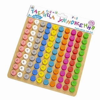 Обложка Обучающий набор Таблица умножения Н-87 7090260 (Буква-Ленд), издательство Краснокамская игрушка | купить в книжном магазине Рослит