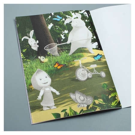 Обложка Книга с аппликациями, Маша и Медведь, издательство Буква-Ленд                                         | купить в книжном магазине Рослит