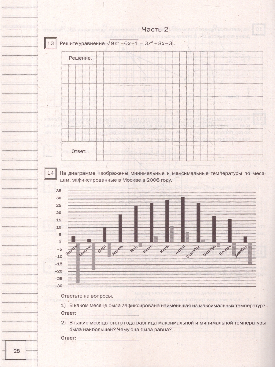 Обложка книги ВПР Математика 8 класс 10 типовых вариантов заданий ФИОКО, Автор Рязановский А.Р., издательство Смарт                                              | купить в книжном магазине Рослит