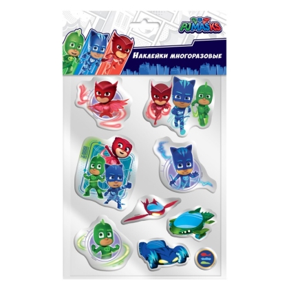 Обложка Наклейки гелевые "Герои в масках", диз. 2, издательство НД Плэй                                            | купить в книжном магазине Рослит