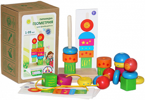 Обложка Пирамидка Геометрия, издательство Краснокамская игрушка | купить в книжном магазине Рослит