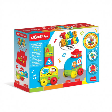 Обложка Машинки в городе (Talky Blocks) (Азбукварик), издательство Азбукварик | купить в книжном магазине Рослит