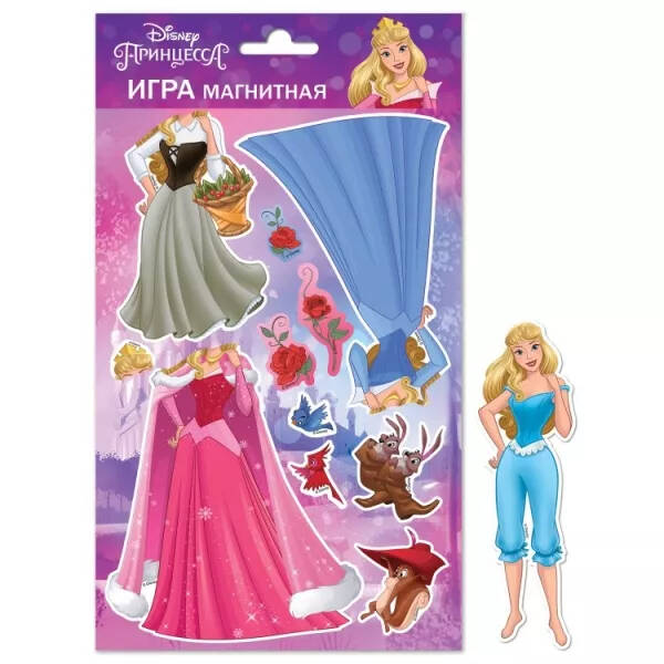 Обложка Магнитная игра Принцесса Disney Аврора с маркировкой Disney, издательство НД Плей                                            | купить в книжном магазине Рослит