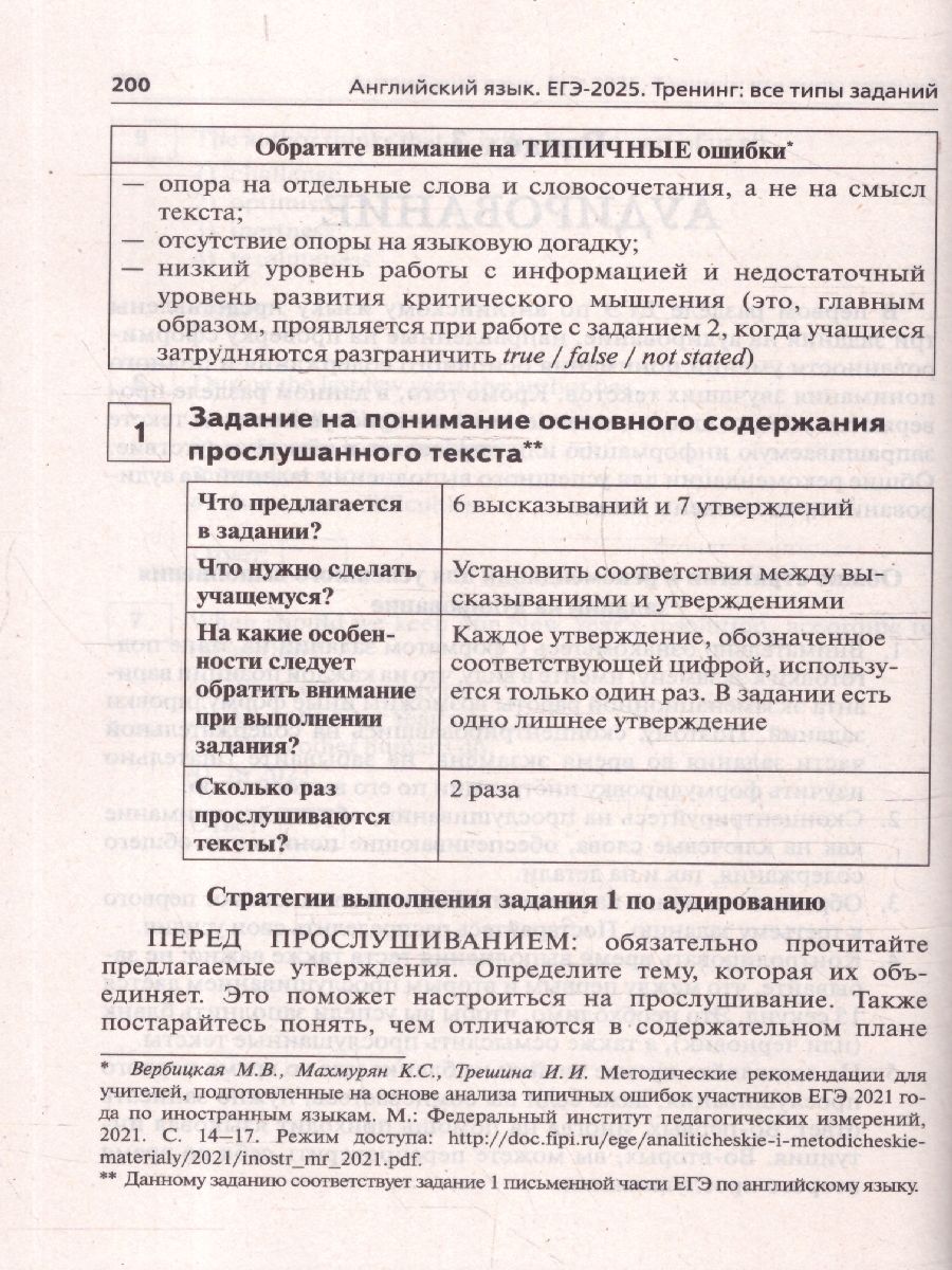 Обложка книги ЕГЭ-2025. Английский язык. Тренинг: все типы заданий, Автор Меликян А.А. Бодоньи М. А., издательство ЛЕГИОН | купить в книжном магазине Рослит