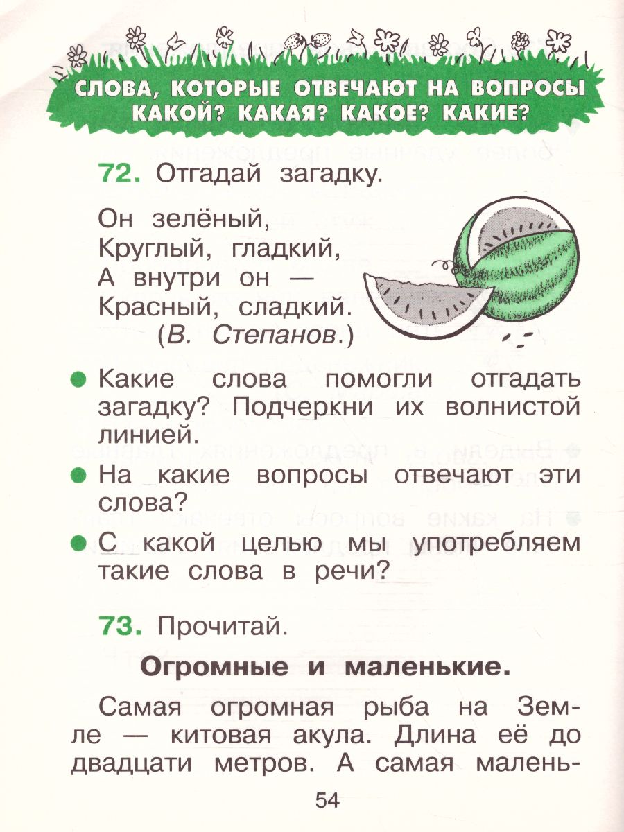 картинка Русский язык 1 класс. Рабочая тетрадь от магазина Рослит