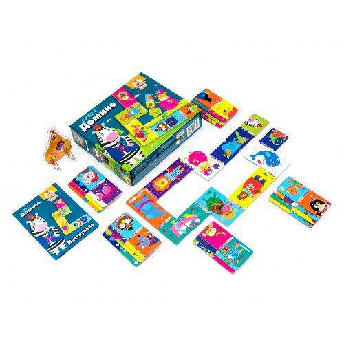 Обложка Настольная игра "CRAZY Домино", издательство Я РАСТУ ТОЙЗ | купить в книжном магазине Рослит